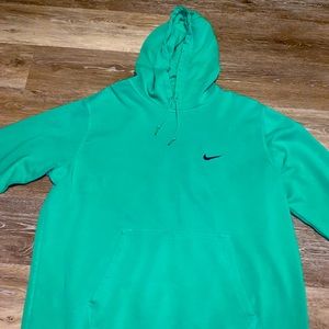 Large neon green men’s Nike hoodie